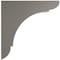 Ekena Millwork 1 3/4"W x 6"D x 6"H Small Olympic Wood Vintage Decor Bracket, Reclaimed Grey BKTWD01X06X06OLGY - alternate 3